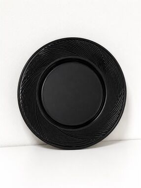 DANSK Midnight Black Large Dinner Plate